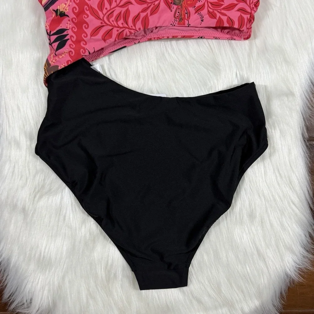 Seafolly Size US 6 / AU 10 Atlantis One Shoulder‎ Cut Out One Piece Swimsuit